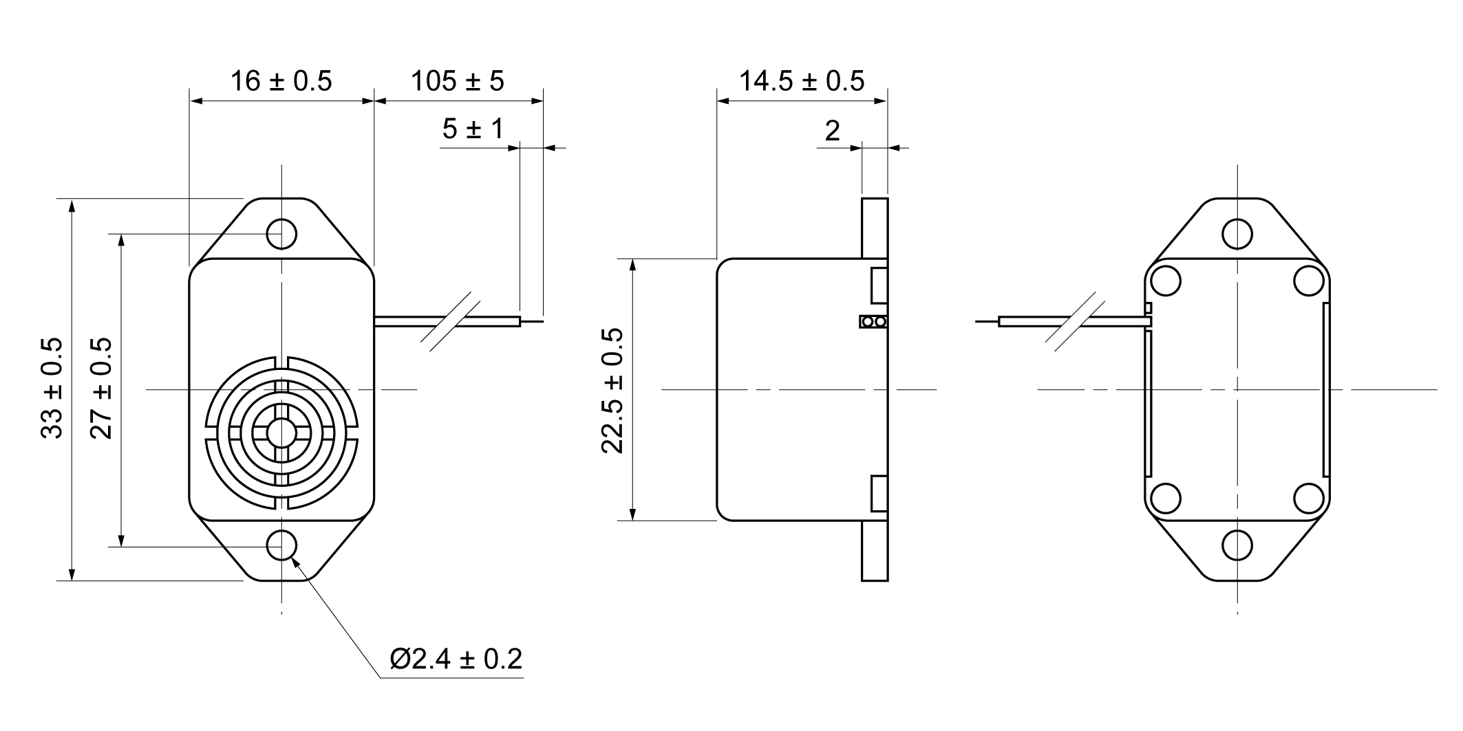 MEB2215E-W12W Mechanical Drawing